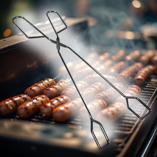 Grillzange edelstahl 3cm - grillzange, 30,3cm