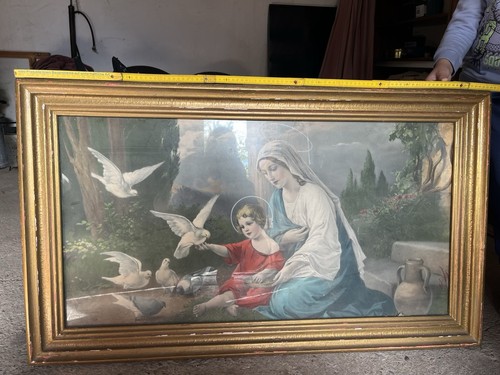 Gerahmtes sakralbild maria mit - maria,