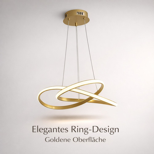 Moderne led deckenlampe - deckenlampe, gold
