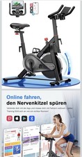 Heimtrainer Fahrrad mit Verstellbarem Magnetwiderstand, Ergometer Hometrainer