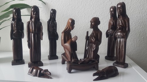 Afrikanische krippenfiguren - afrikanische,