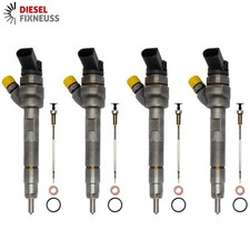 4x Renault 1.6 dCi Einspritzdüse Injektor 0445110546 0986435273 166007885R