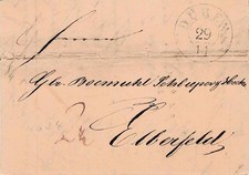 Vorphilatelie Brief Düren 1834 Rundstempel 29.11.