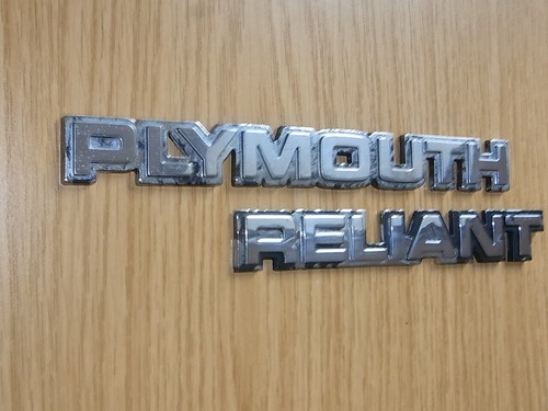 Plymouth reliant panel - reliant, logo