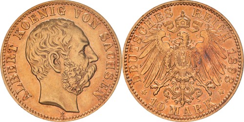 Sachsen mark 1893 263 - , j.