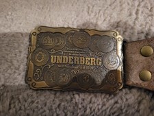 alter Underberg Holster Gürtel für Flaschen
