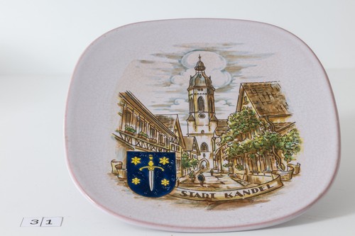Wandteller ortsansicht kandel - ortsansicht,
