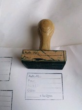DDR Holz Stempel Büro