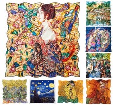 Damen Seiden-Tuch 90x90 cm