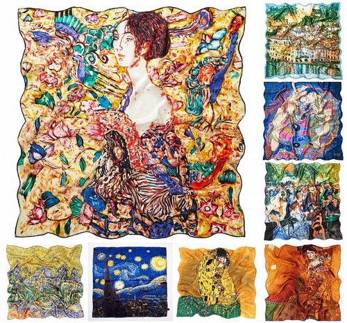Damen seiden tuch 90x90 - damen, cm