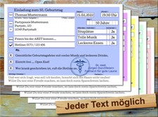 Einladung Geburtstag als