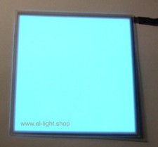 10x10 cm türkis El-Folie (Elektrolumineszenz), Neonfolie Leuchtfolie Plasmafolie