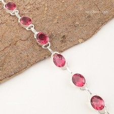 925 Sterlingsilber Ovaler Rosa