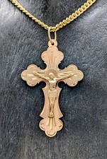 Anhänger Kreuz Jesus 585/14K