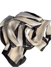 CHANEL Schal Schwarz-Beige