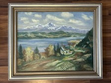 „Landschaft am Wörther See“ Ölgemälde Paul Kuhfuss 1927