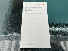 DB-Städteverbindungen Konstanz 1995/96 Fahrplan Deutsche Bahn