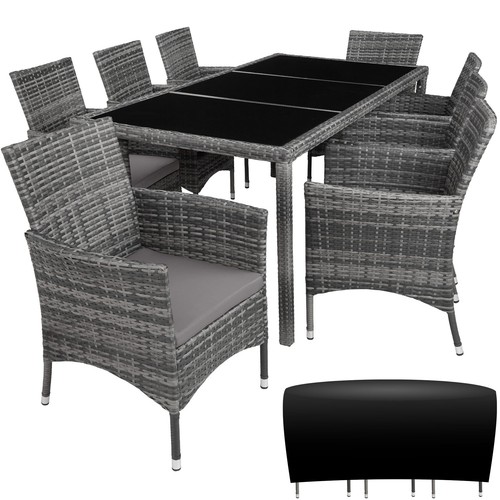 Rattan sitzgruppe mit - sitzgruppe, 8+1