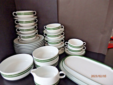 Melitta Restservice 26 Teile 70er Jahre GRÜNER RAND Speiseservice