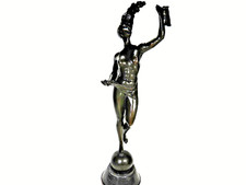 STATUE "Fortuna" weiblicher Akt  BRONZE nach der Skulptur von DANESE CATTANEO