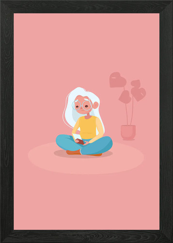 Gerahmtes wandbild peaceful - wandbild,
