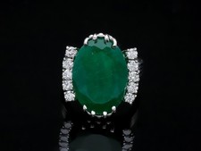 Ring Diamanten Smaragd 10,50