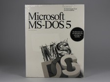 Original-Box: Microsoft DOS 5 MS-DOS Vollversion aus dem Jahr 1991 - 5,25"-Disks