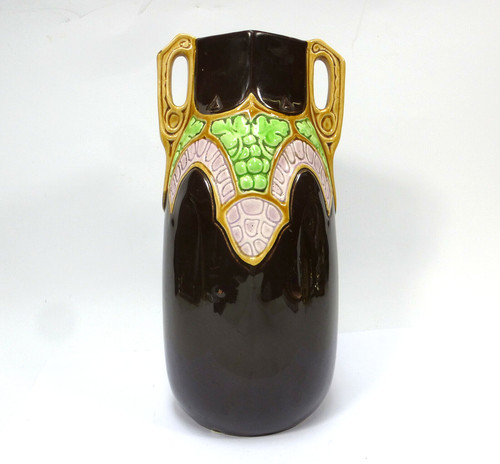 Jugendstil keramik vase - jugendstil,
