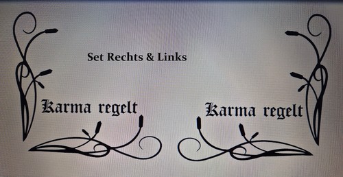 Aufkleber set scheibendekor - aufkleber, 2x