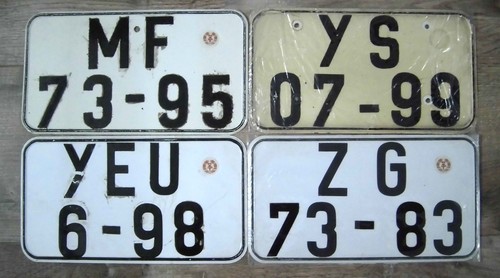 Nummernschild der - x,