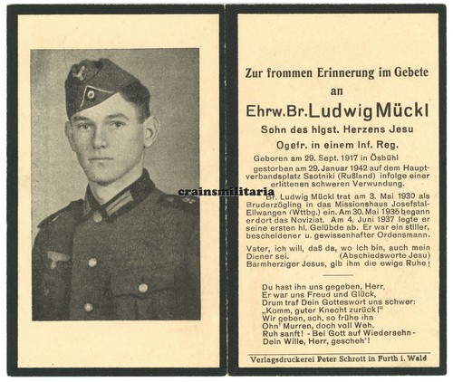 Orig sterbebild geistliche - sterbebild,