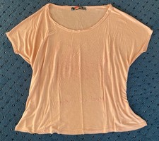 Neu! Desigual T-SHIRT * megaweich * Apricot * Mandala * beflockt *  Gr. L XL