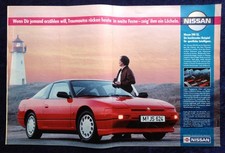 Nissan 200 SX, originale Werbung aus 1990  Großformat DIN-A-3