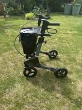 Rollator, Zusammenklappbar, mit Sitzfläche, mit Tasche u. Klingel,Bremse, Leicht