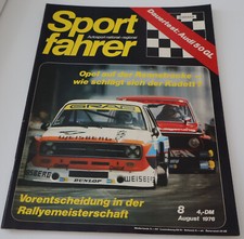 Sportfahrer 8/76 Audi 50, GL Rundstrecke, Bergrennen, Slalom, Rallye