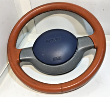 Lederlenkrad Leder Lenkrad braun Smart 450 ForTwo mit Airbag Facelift 382607m351