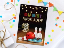 Einladungskarten zum 9