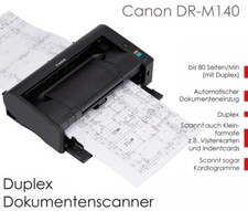 CANON DR-M140 40S/min BÜRO DOKUMENTEN SCANNER DUPLEX SCHWARZ A6 A5 A4 WIN 10 11