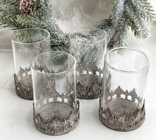 4 er Set Shabby Windlicht