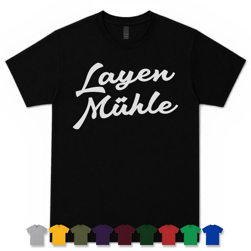Layen mühle retro script - mÜhle,
