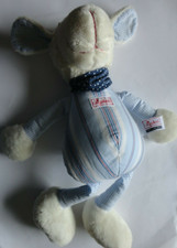 Sigikid Kuscheltier Stofftier Schaf Bene ca. 38 cm. Blau/Weiß schlenker