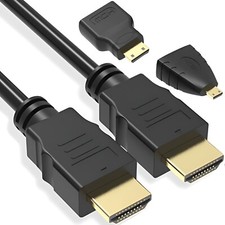 Mini HDMI Micro 3 in 1 Adapter Kabel Stecker 150cm  Full HDTV 1080P TV Retoo