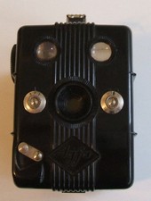 Agfa BALDA FRONT-BOX Bakelit Bakelitgehäuse 30er Jahre Rollfilmkamera TROLIX