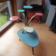 Vintage 50er Jahre Blumenständer Etagen bunt Original Topp