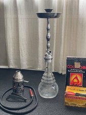 Nargilem Shisha Wasserpfeife böhmisches Kristallglas handmade