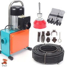 1000W Elektrische Rohrreinigungsmaschine Rohrreiniger Rohrreinigungsspirale NEU