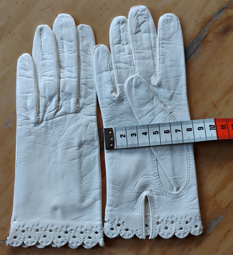 Weiße fingerhandschuhe für - weiße,