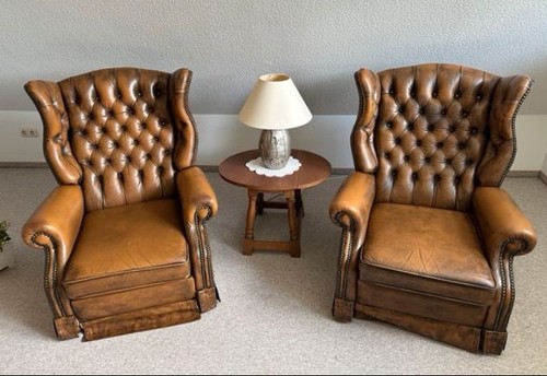 Chesterfield sessel paar set - sessel,