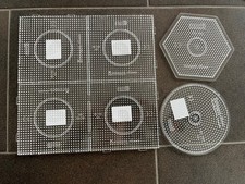 6 Stück Bügelperlen Stiftplatten Steckplatten HAMA einzeln und als große Fläche