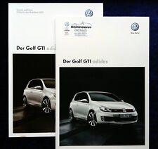 VW Golf 6 GTI Prospekt, 5.2010, Edition Adidas,  mit Preisliste Heinemann